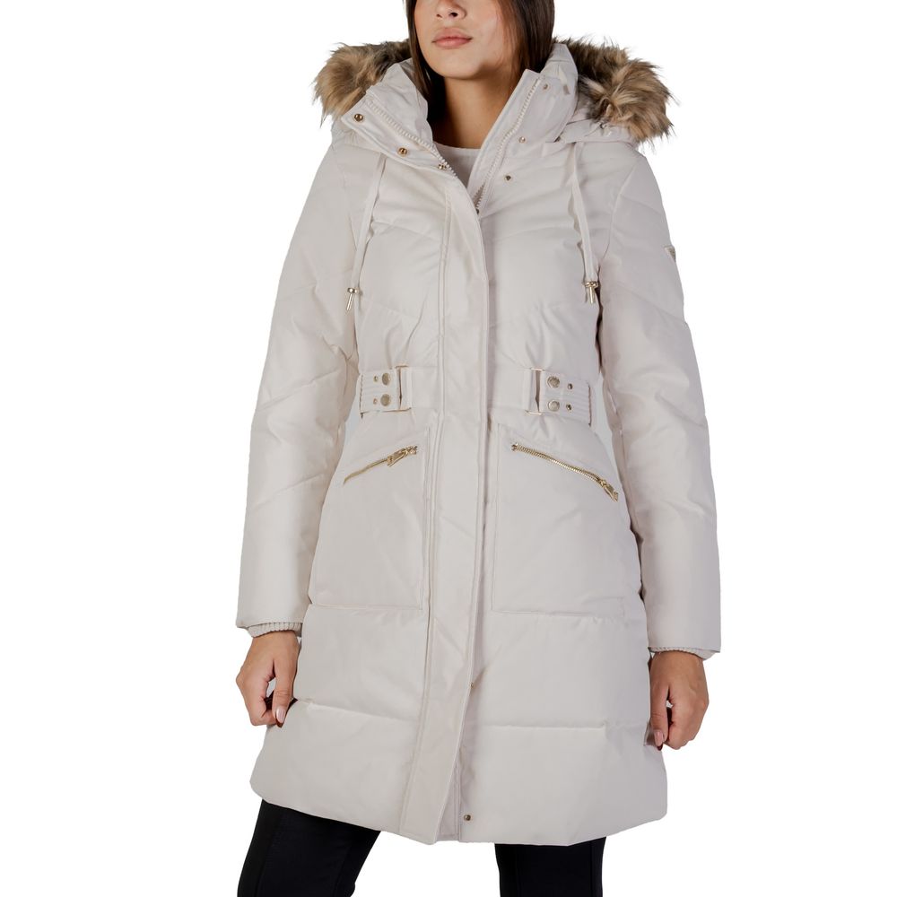 Guess Cappotto in poliestere color crema