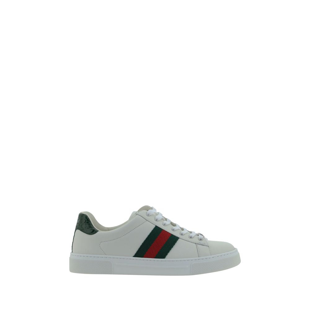 Sneakers basse Gucci in pelle di vitello bianca Bos Taurus