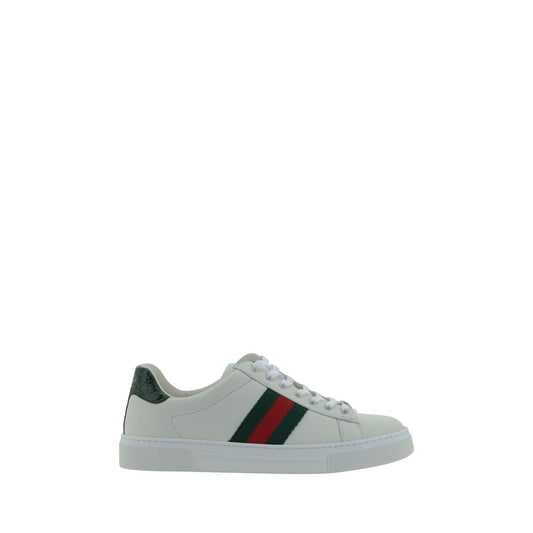 Baskets basses Gucci Bos Taurus en cuir de veau blanc