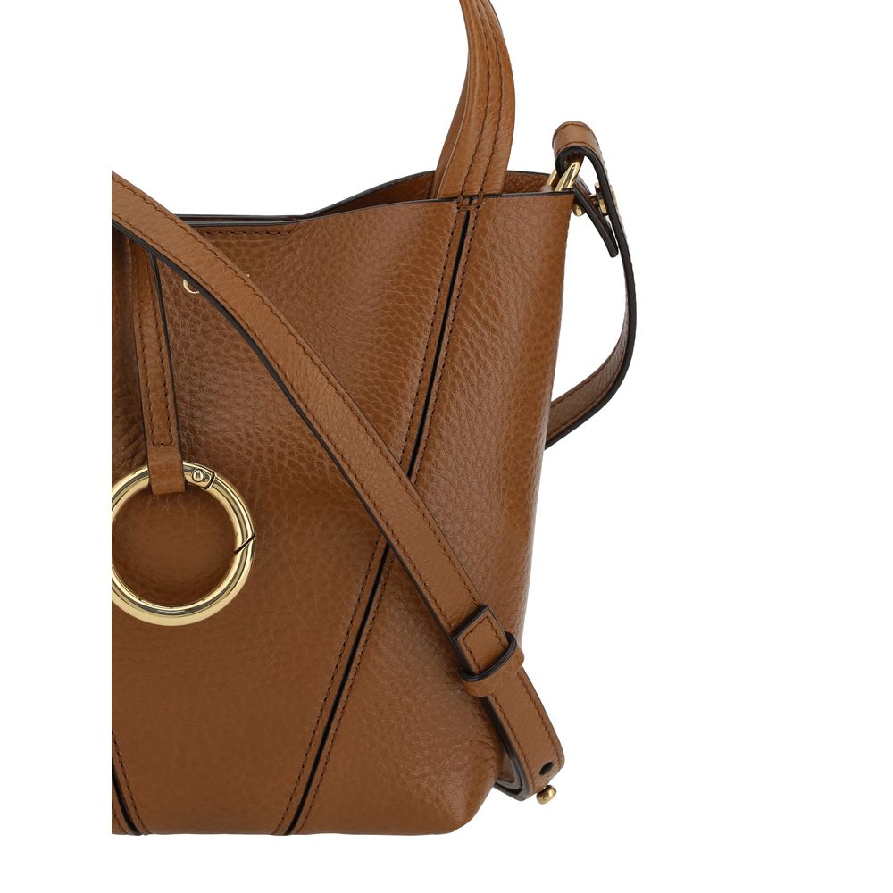 Sac porté épaule Chloé en cuir de veau marron Bos Taurus