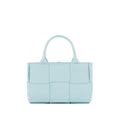 Sac cabas Bottega Veneta en cuir d'agneau bleu