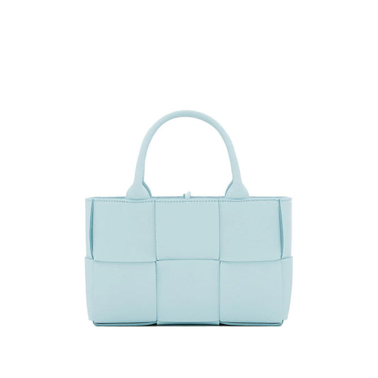 Borsa tote Bottega Veneta in pelle di agnello blu