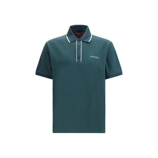Polo in cotone bicolore Gucci