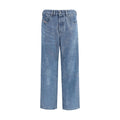 Jean droit en coton bleu Diesel