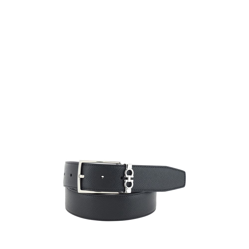 Ceinture en cuir de veau noir Bos Taurus Ferragamo