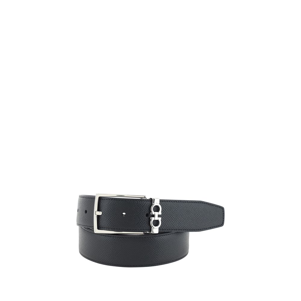 Ceinture en cuir de veau noir Bos Taurus Ferragamo