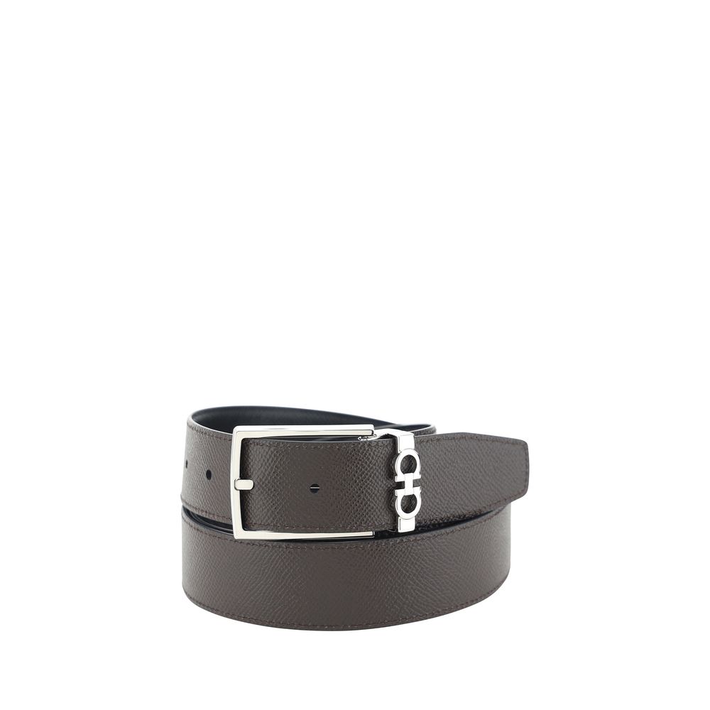 Ceinture en cuir de veau noir Bos Taurus Ferragamo