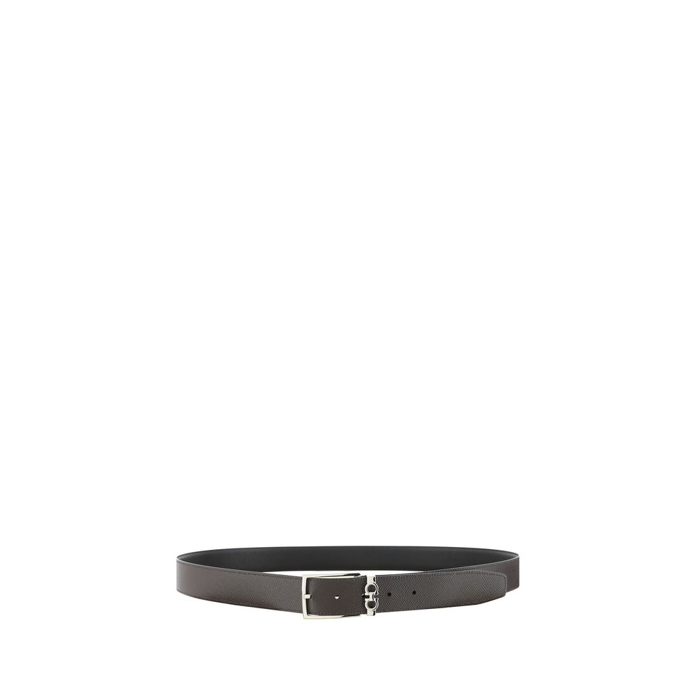 Ceinture en cuir de veau noir Bos Taurus Ferragamo