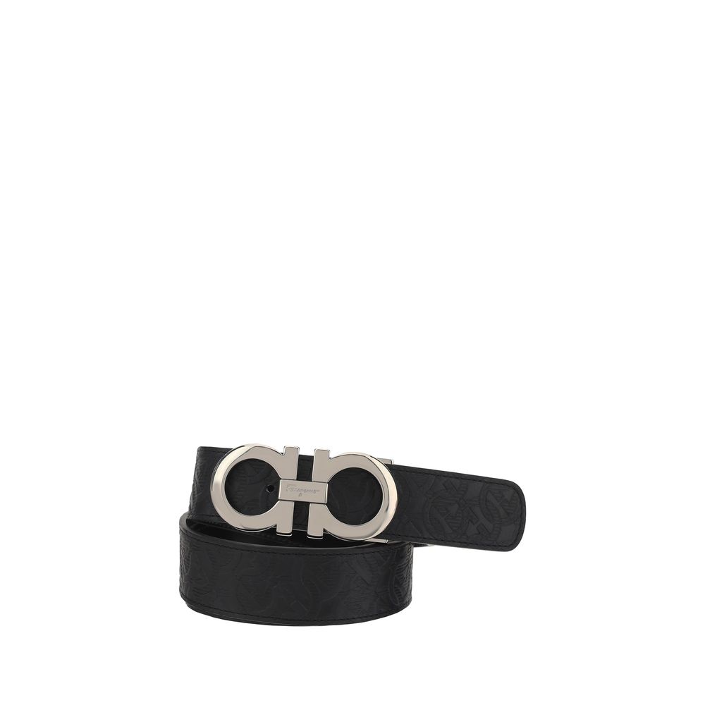 Ceinture en cuir de veau noir Bos Taurus Ferragamo