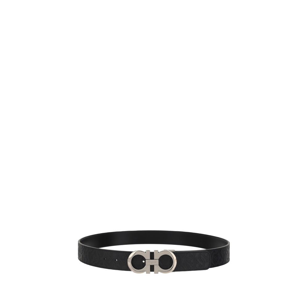 Ceinture en cuir de veau noir Bos Taurus Ferragamo
