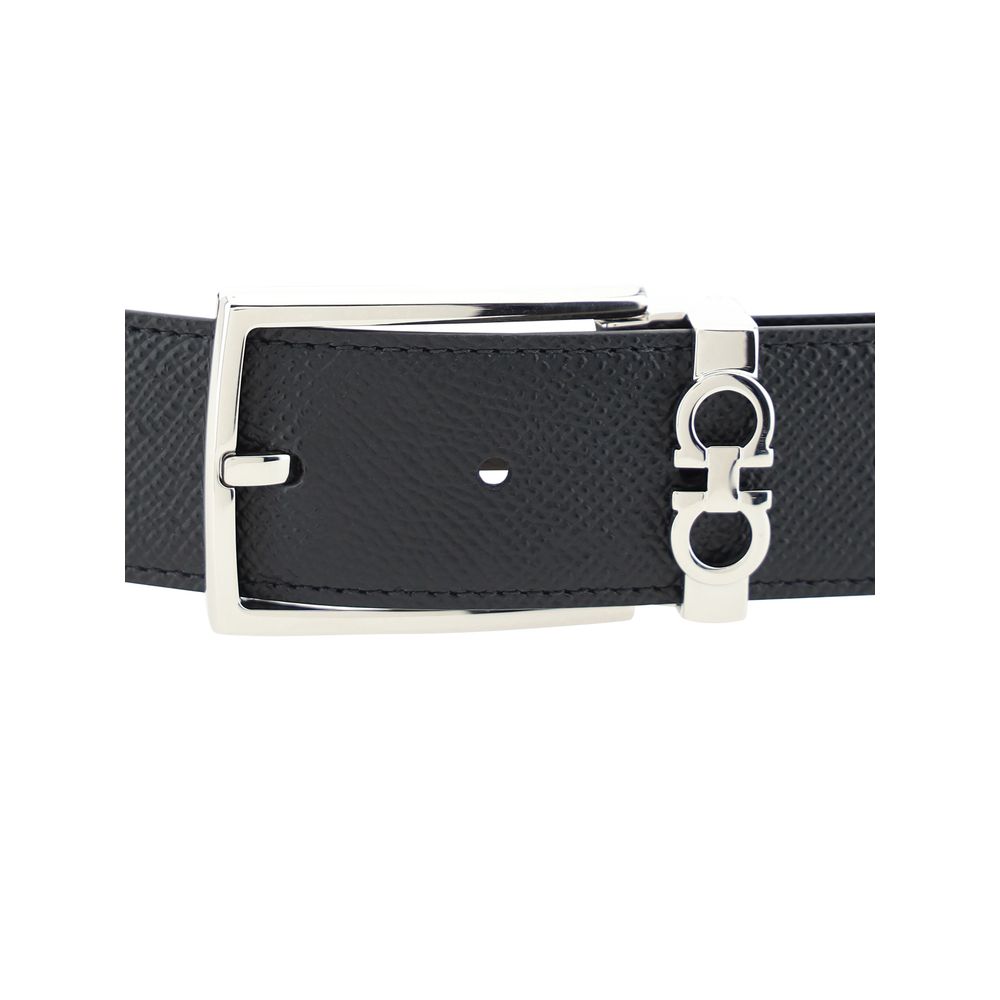 Ceinture en cuir de veau noir Bos Taurus Ferragamo