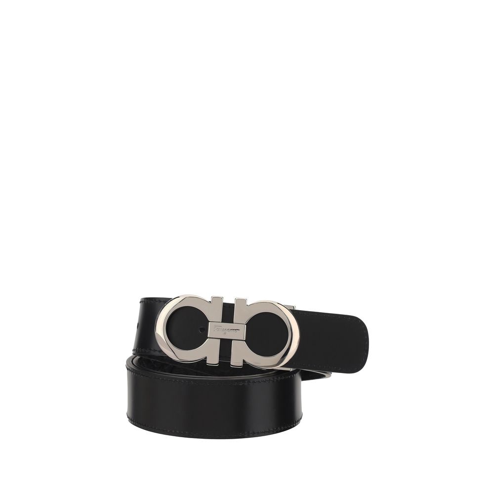 Ceinture en cuir de veau noir Bos Taurus Ferragamo
