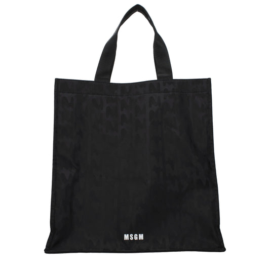 Borsa MSGM in Tessuto Nero