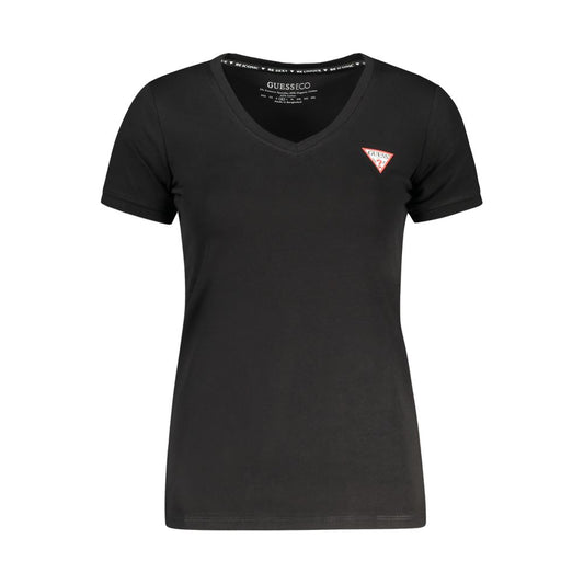 T-shirt Guess in cotone nero da donna