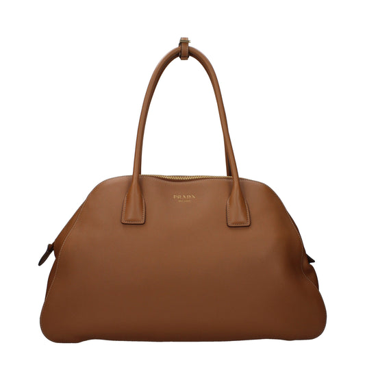 Borsa a Spalla Prada in Pelle Marrone