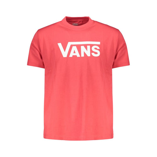 Maglietta da Uomo in Cotone Rossa Vans