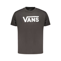 Maglietta da uomo in cotone nero Vans