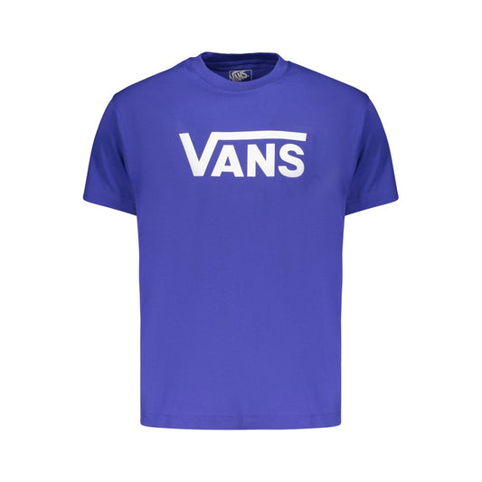 T-shirt da uomo in cotone blu Vans