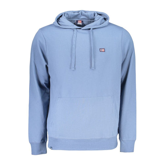 Felpa con cappuccio da uomo in cotone blu Norvegia 1963