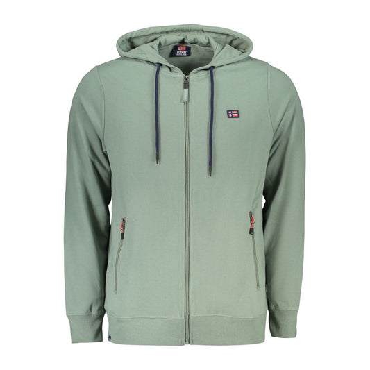 Felpa da uomo in cotone verde Norvegia 1963