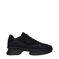 Sneakers basse Prada in tessuto nero