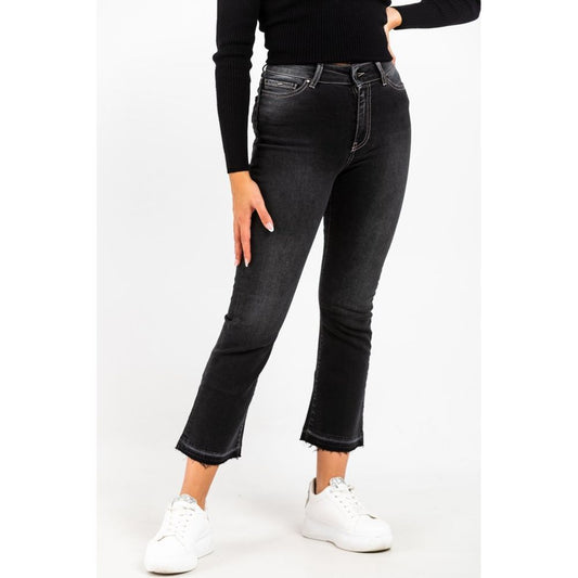 Jeans cropped in cotone Gas Gray