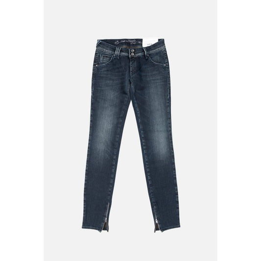 Jeans in denim di cotone blu Gas