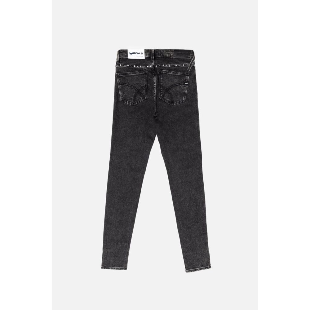 Jeans Skinny Gas in Cotone Grigio
