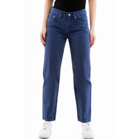 Jeans Moschino di cotone blu a gamba dritta