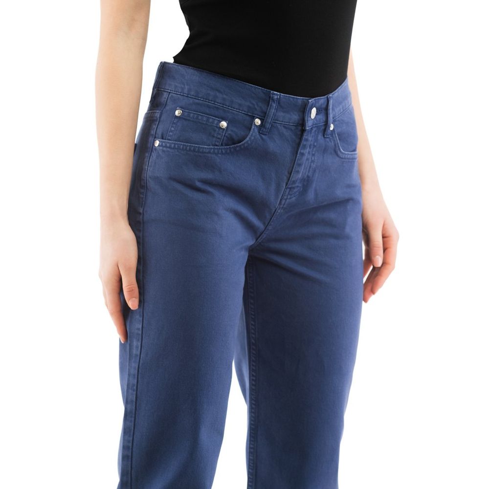 Jean Moschino droit en coton bleu