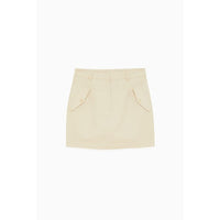 Mini-jupe Patrizia Pepe en coton beige