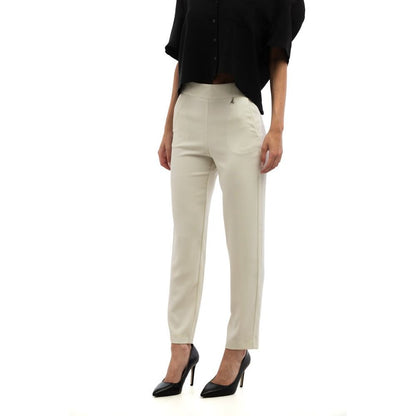 Pantalon décontracté Patrizia Pepe gris en polyester