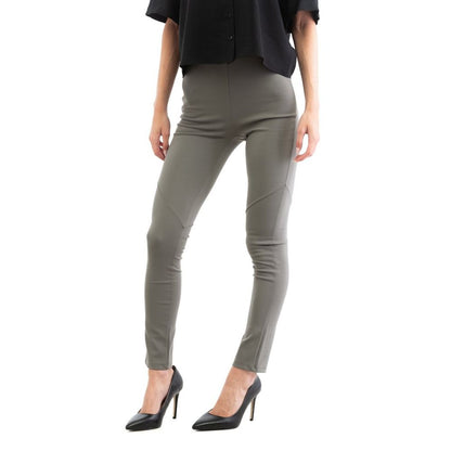 Patrizia Pepe Pantalon slim gris en viscose