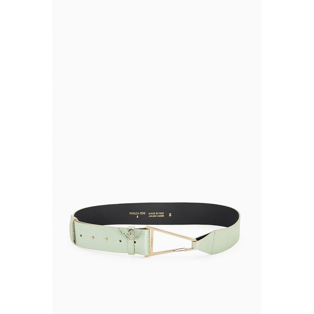 Ceinture Patrizia Pepe en cuir de chèvre vert