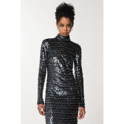 Robe de cocktail Patrizia Pepe dorée en polyamide