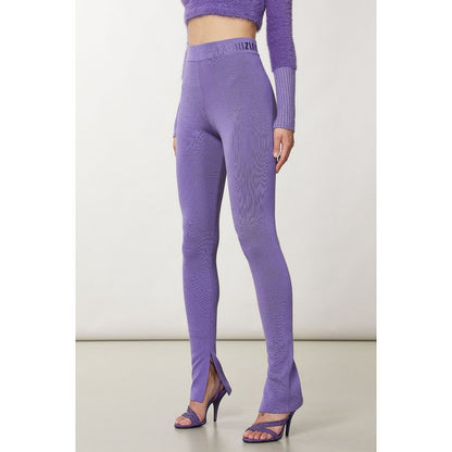 Leggings Patrizia Pepe in lyocell viola