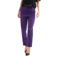 Patrizia Pepe Pantaloni Casual Viola in Poliestere