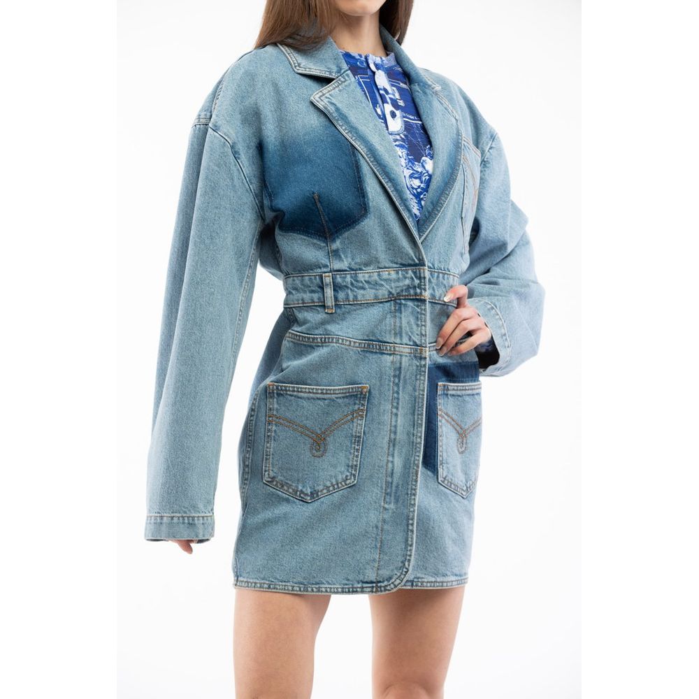 Veste Moschino en jean de coton multicolore