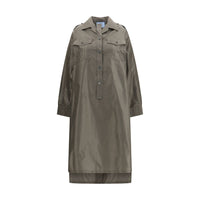 Abito Casual Prada Bicolore in Seta