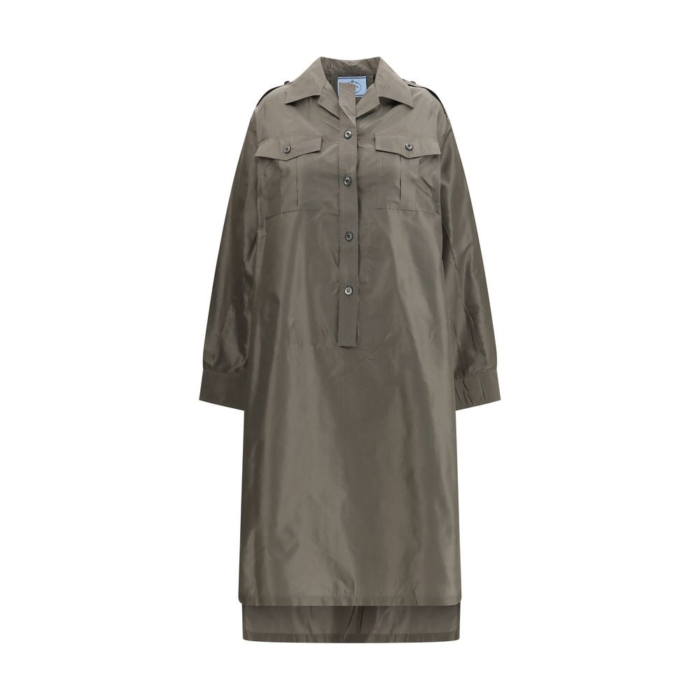 Robe décontractée Prada en soie bicolore