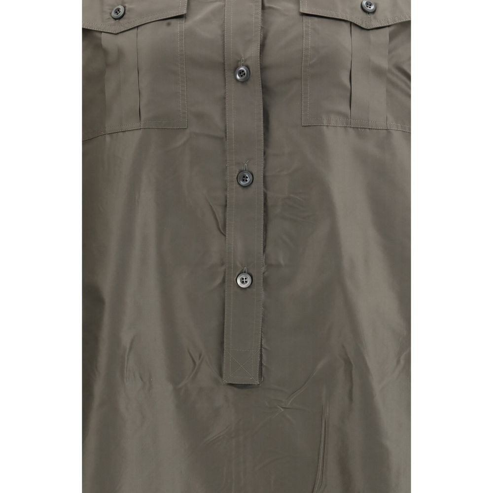 Robe décontractée Prada en soie bicolore