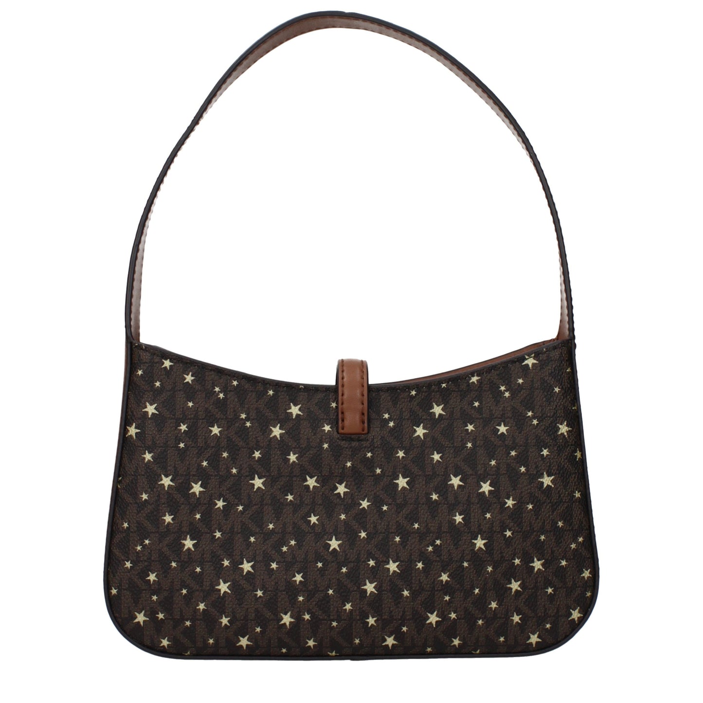 Borsa a mano in tessuto marrone Michael Kors