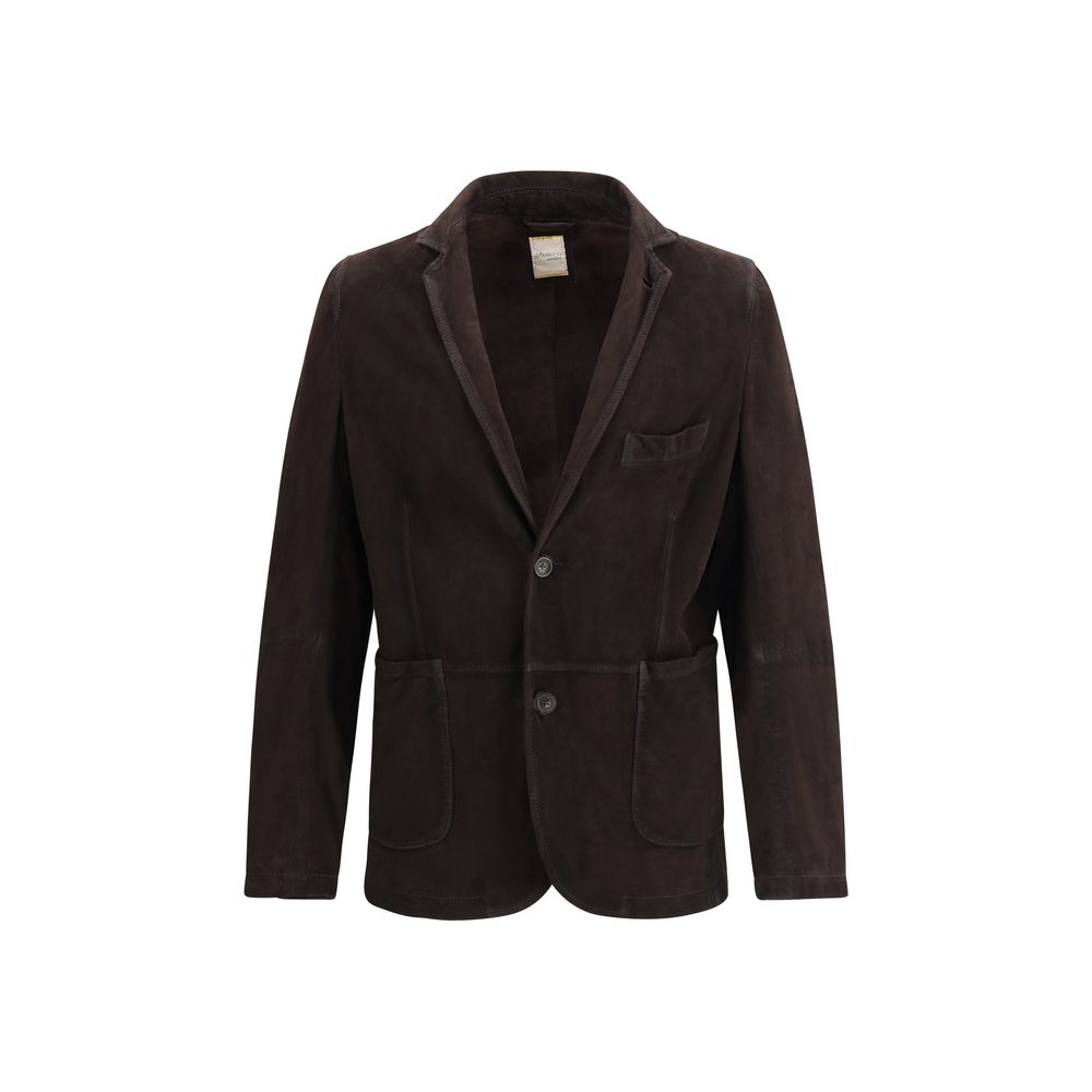 Giacca in pelle Ovis Aries Aries D'amico Brown Lamb