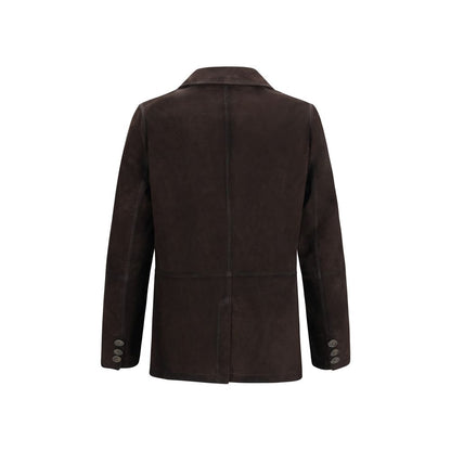Giacca in pelle Ovis Aries Aries D'amico Brown Lamb