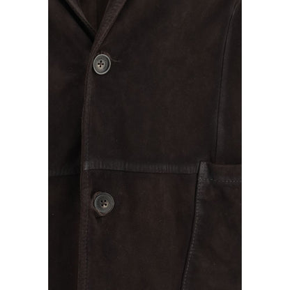 Giacca in pelle Ovis Aries Aries D'amico Brown Lamb