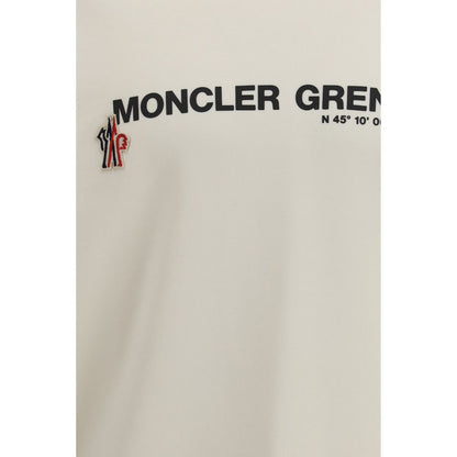 Felpa in cotone beige Moncler Grenoble