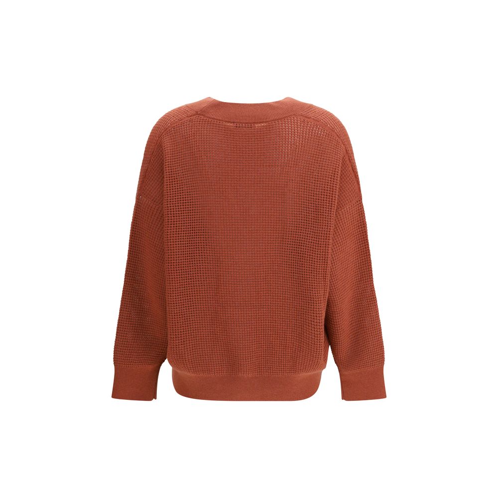 Gilet Brunello Cucinelli en cachemire orange