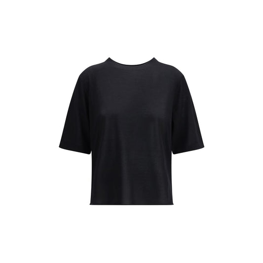 T-shirt Loulou De Saison in cashmere nero