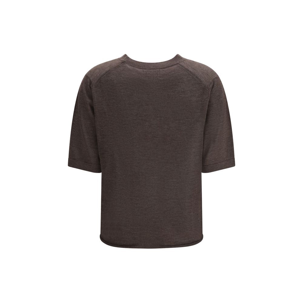 T-shirt Loulou De Saison en cachemire marron