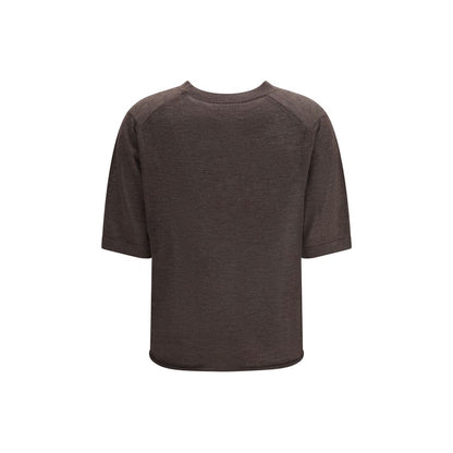 Loulou De Saison T-Shirt in cashmere marrone